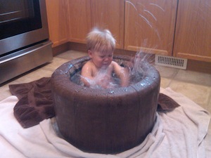 mini hot tub