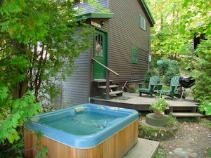 cottage with hot tub
