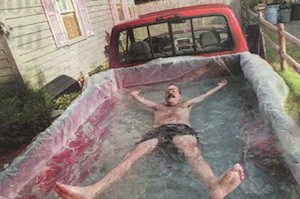 pickup truck hot tub